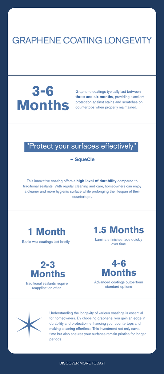 How long does graphene coating last on countertops