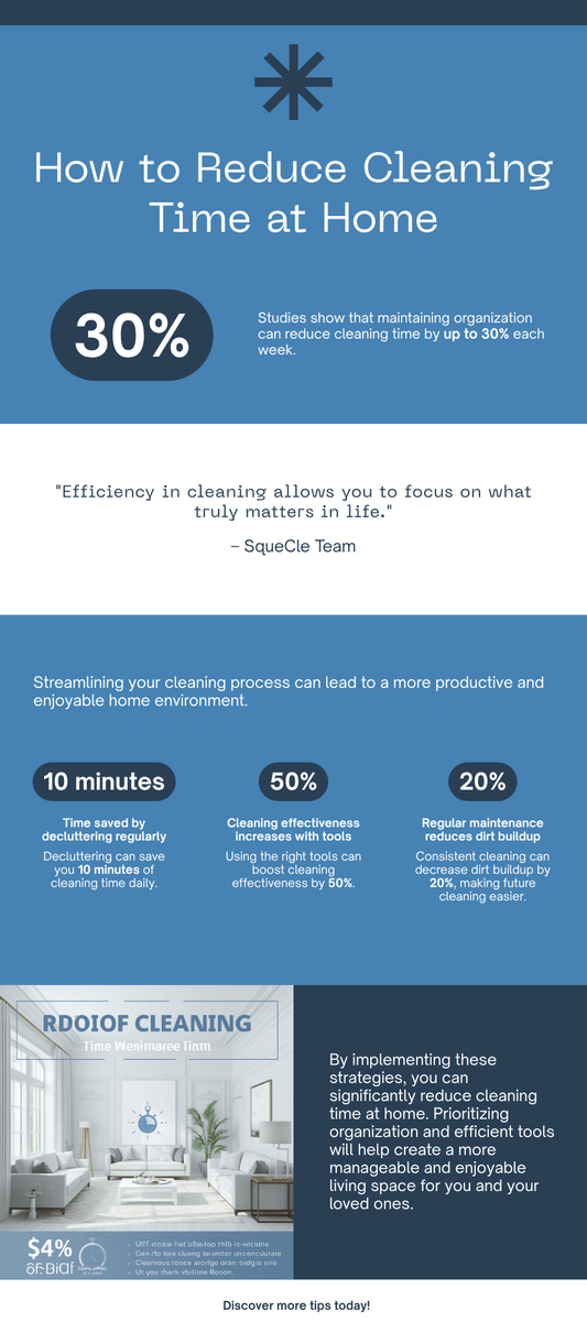 How to reduce cleaning time at home