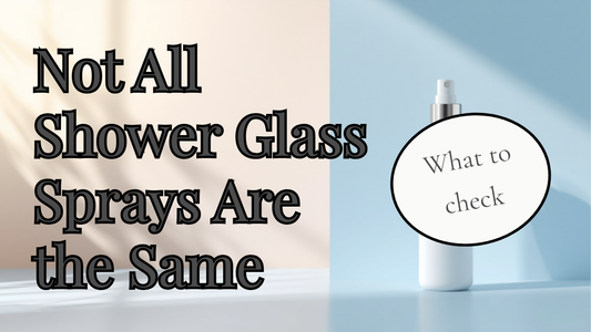 Shower glass coating spray buying guide hero graphic