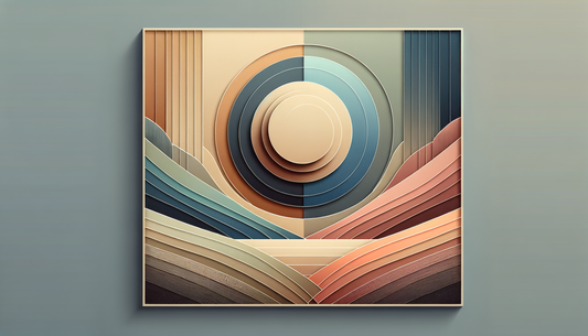 soft abstract shapes with gentle gradients and minimalist modern textures