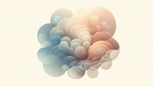 soft pastel gradients with gentle light and minimal abstract shapes