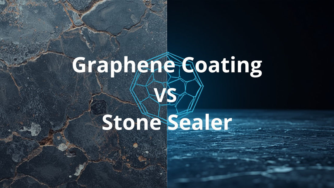 Graphene coating vs stone sealer comparison - why SqueCle outperforms traditional surface sealers