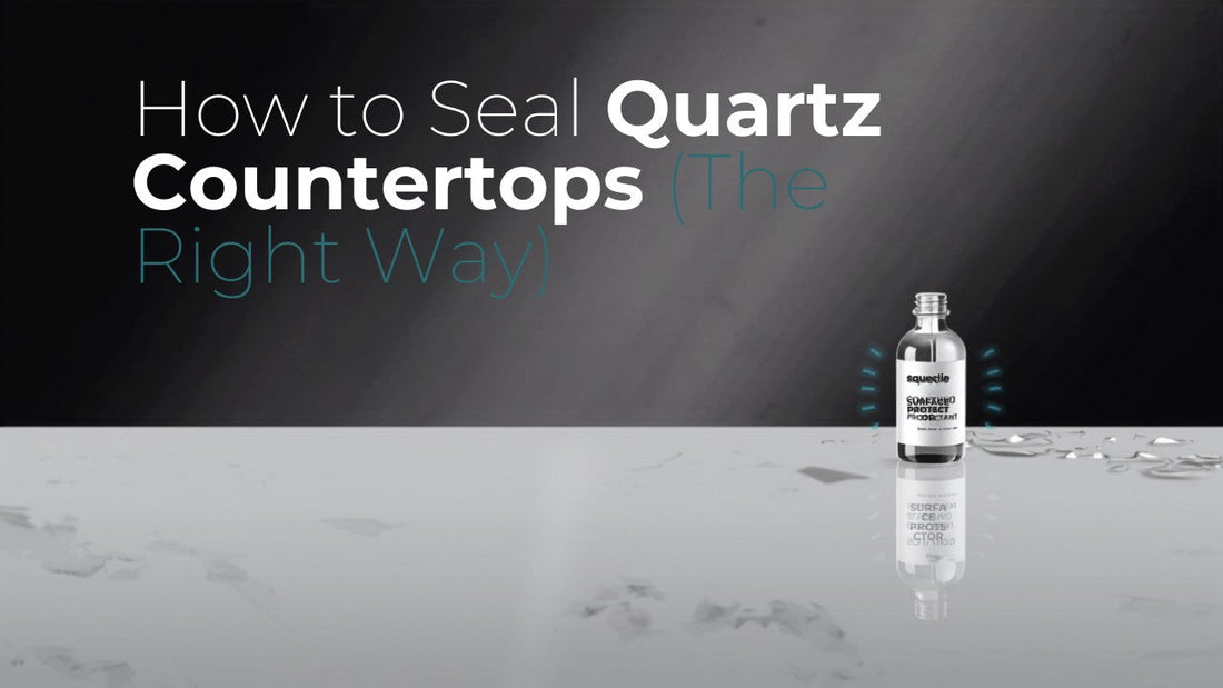 Do quartz countertops need sealing? SqueCle graphene protectant vs traditional sealers comparison