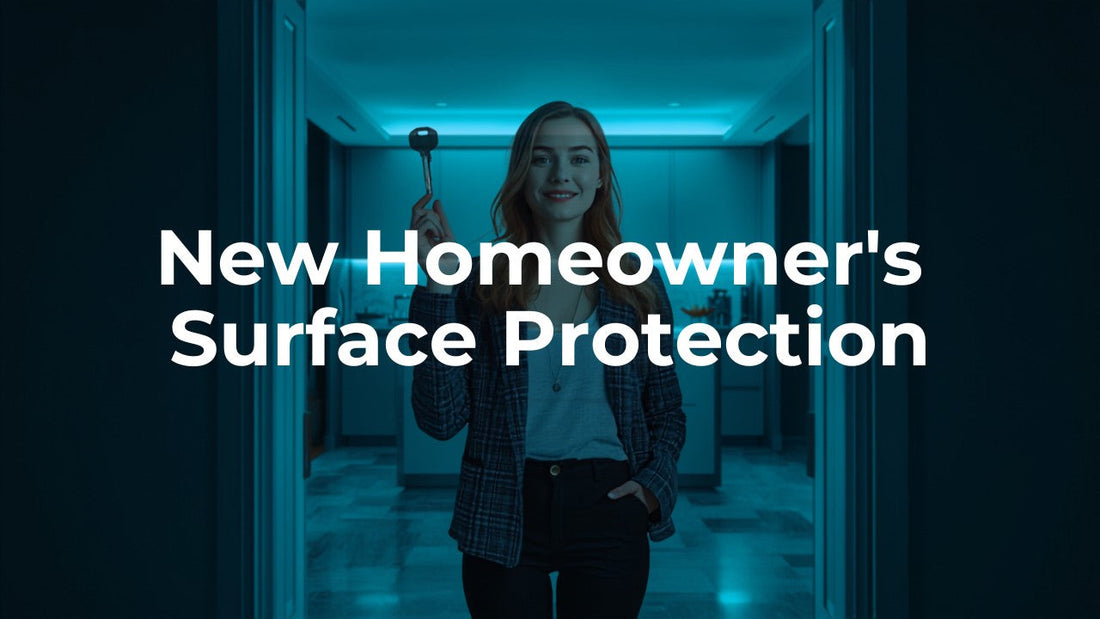 SqueCle graphene protectant for new quartz countertop installation protection - do this first