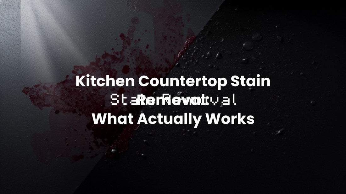 Quartz countertop stains removal guide - how to remove and prevent stains with SqueCle graphene protectant