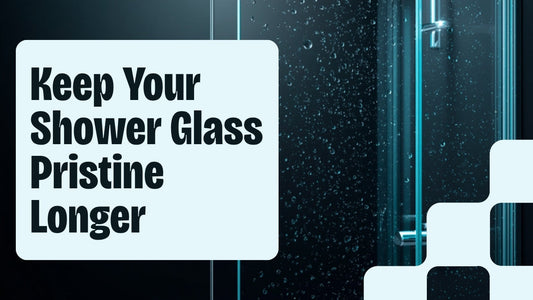 SqueCle graphene coating keeping shower glass clean and soap-scum free - surface protection guide