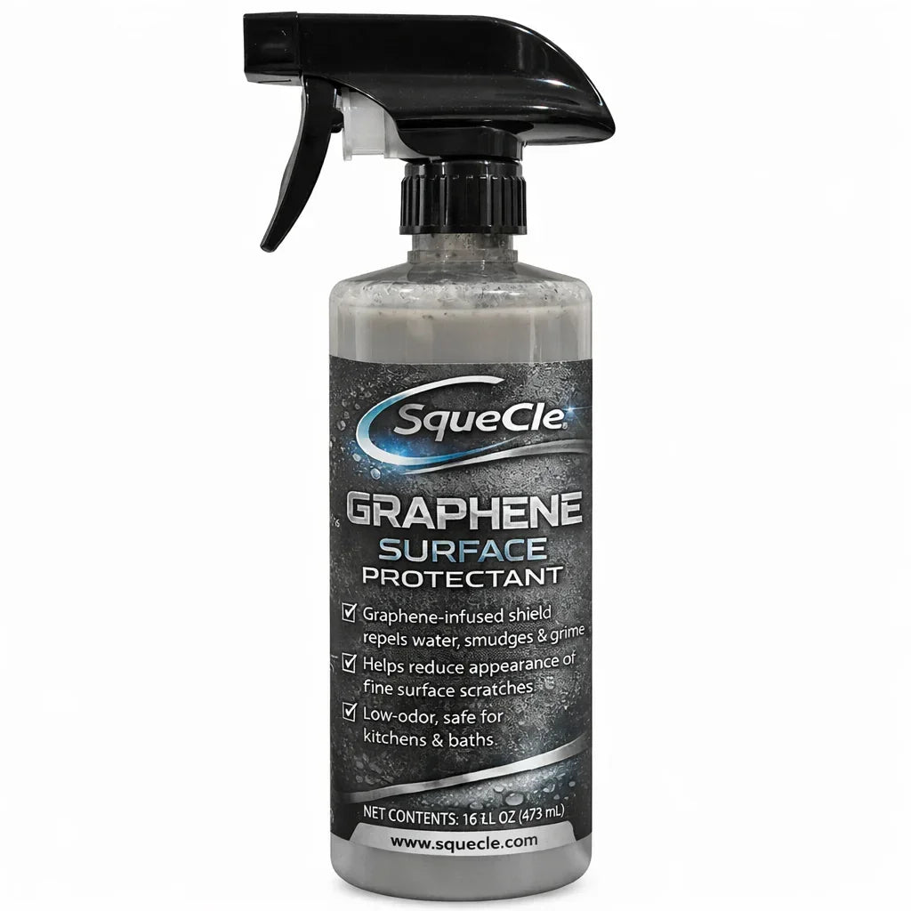 SqueCle Graphene Surface Protectant Spray – Advanced Ceramic Protection for Kitchen & Bathroom Surfaces (16 fl oz) - SqueCle