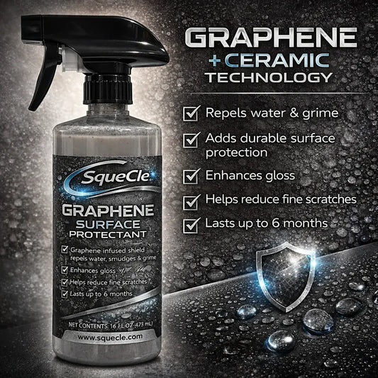 SqueCle Graphene Surface Protectant Spray – Advanced Ceramic Protection for Kitchen & Bathroom Surfaces (16 fl oz) - SqueCle