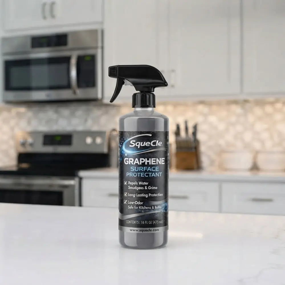 shot of squecle graphene ceramic spray on counter